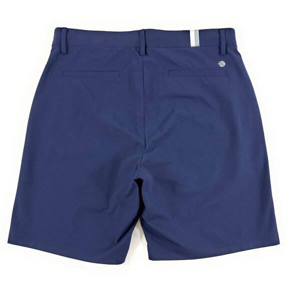 Rhoback Mens Looper Delta Golf Shorts Size 32 Performance Chino Navy - Picture 2 of 10